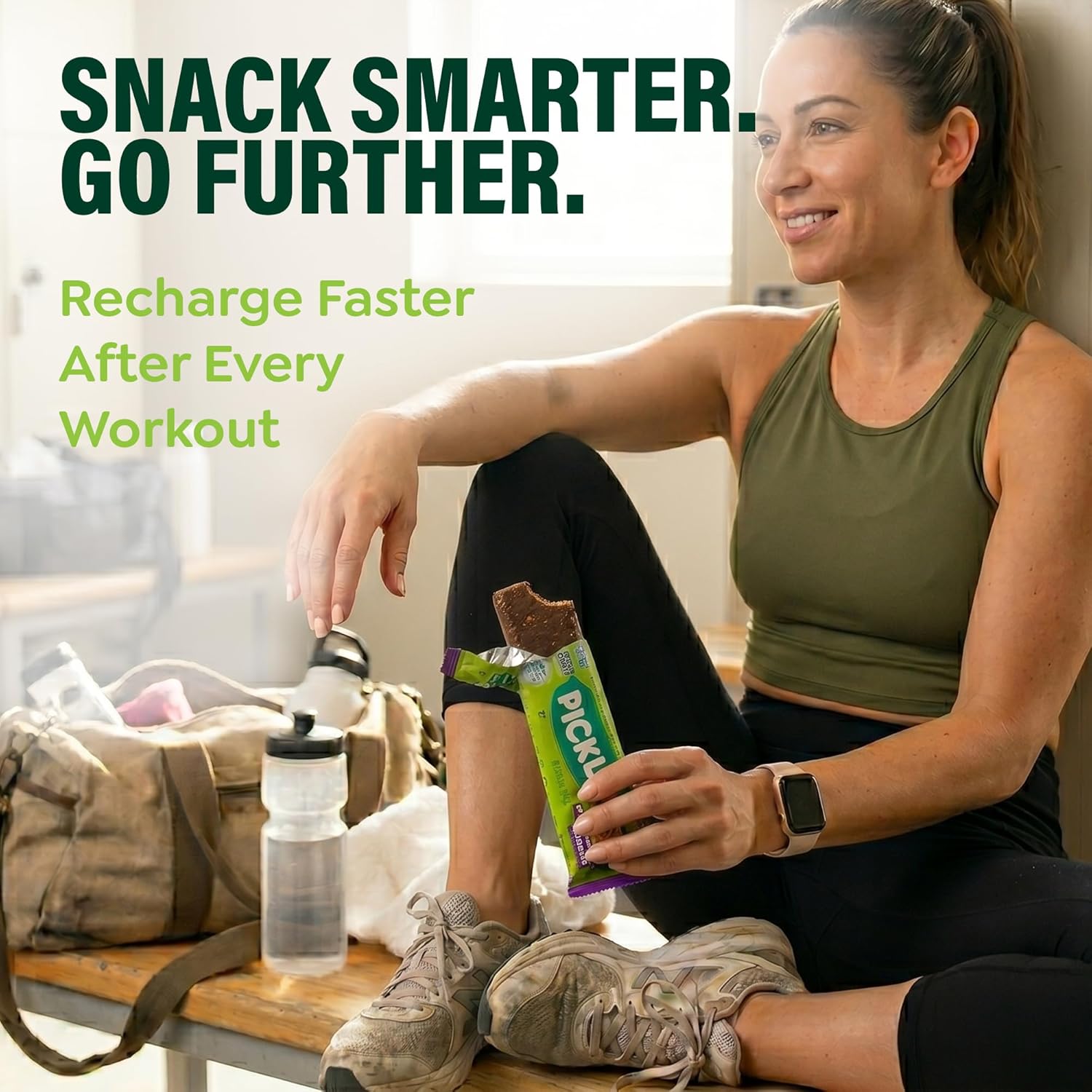 Pickle Bar - Protein Bar with Electrolytes - Peanut Butter Chocolate Flavor
