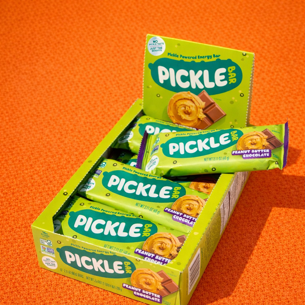 Pickle Bar - Protein Bar with Electrolytes - Peanut Butter Chocolate Flavor
